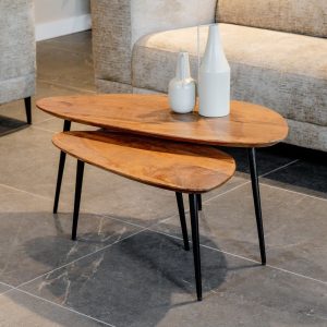 Couchtisch Flare | 2er Set | Mangoholz