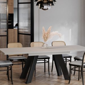 Ausziehbarer Esstisch "Como" 130-210cm (Kaschmir Beige)