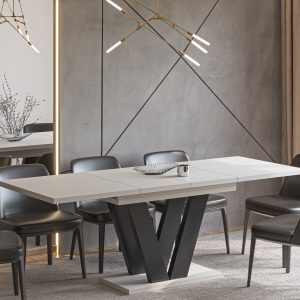 Ausziehbarer Esstisch "Lara" 130-210cm (Kaschmir Beige)